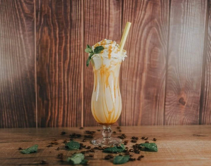 Iced hazelnoot frappuccino