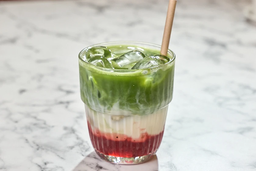 Strawberry Iced Matcha