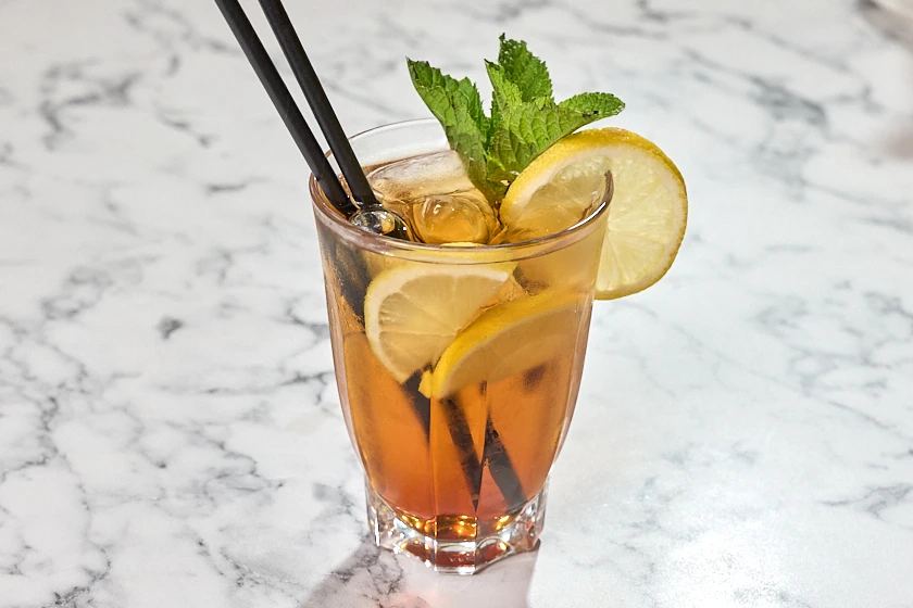 Homemade Ice Tea Lemon