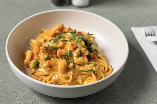 Tagliatelle con gamberoni